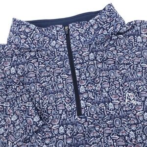 Rhoback Chicago Landmarks Q-Zip 1/4 Zip Performance Pullover Shirt‎ Mens 3XL NEW